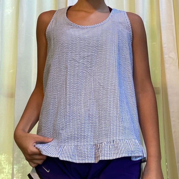 “Peach love” size medium seersucker tank - Picture 1 of 3